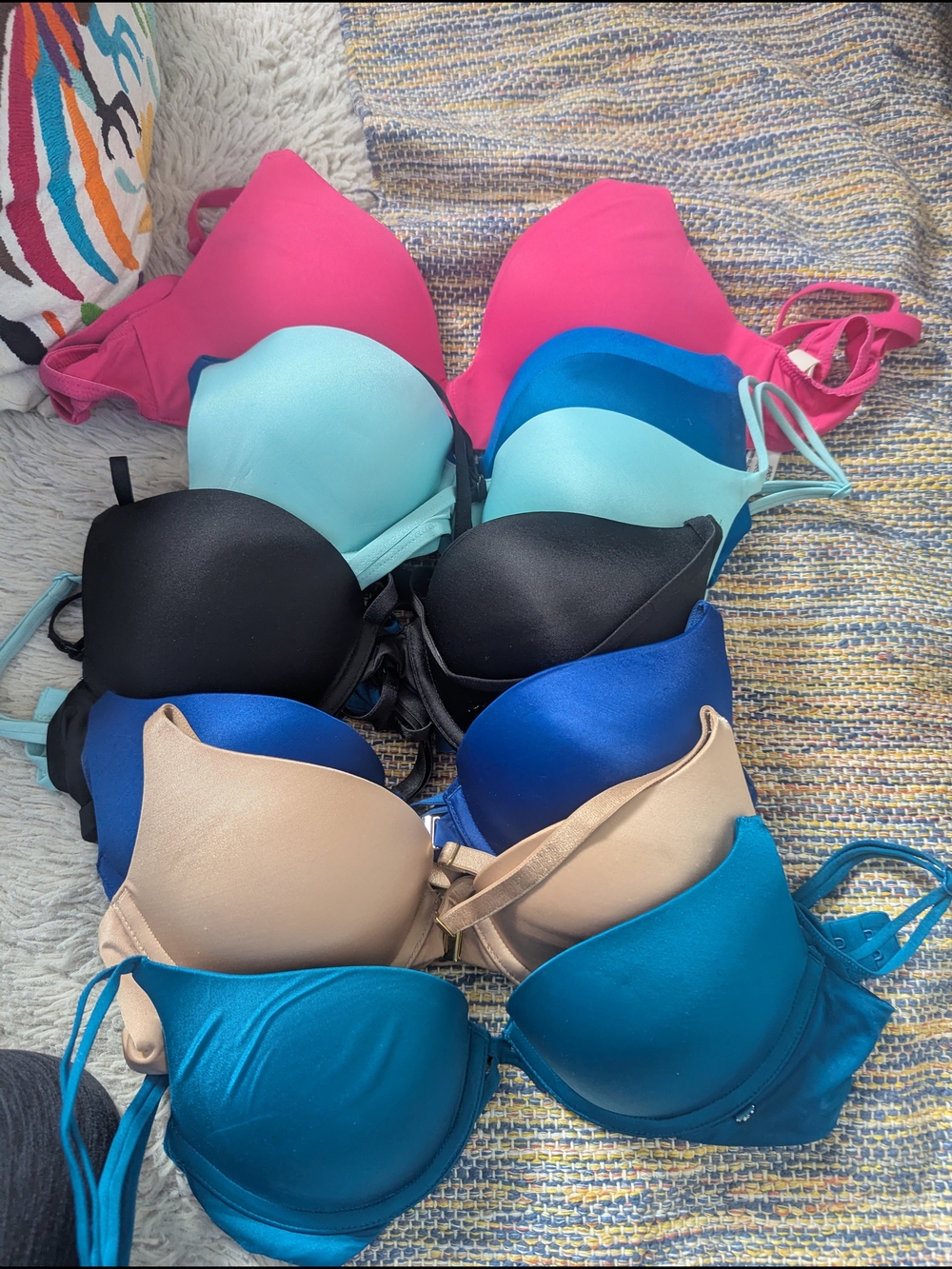 Seven Slightly Used Victoria's Secret 32b Bras